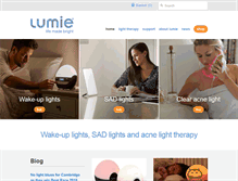 Tablet Screenshot of lumie.com