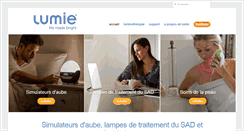 Desktop Screenshot of lumie.fr