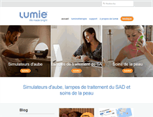 Tablet Screenshot of lumie.fr